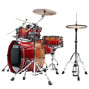 Tama Starclassic Walnut/Birch 6 Piece Limited Edition Drum Set, Vermillion Bosse Fonce Fade